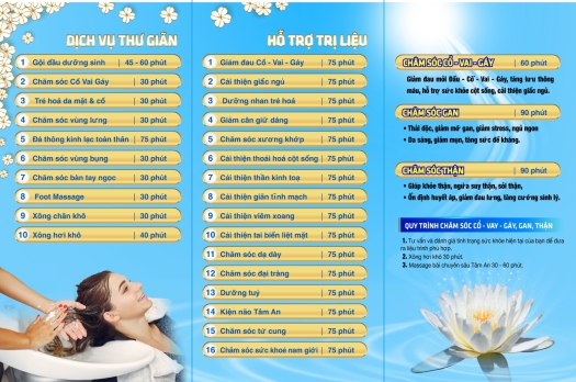 Brochure menu Tâm An 2